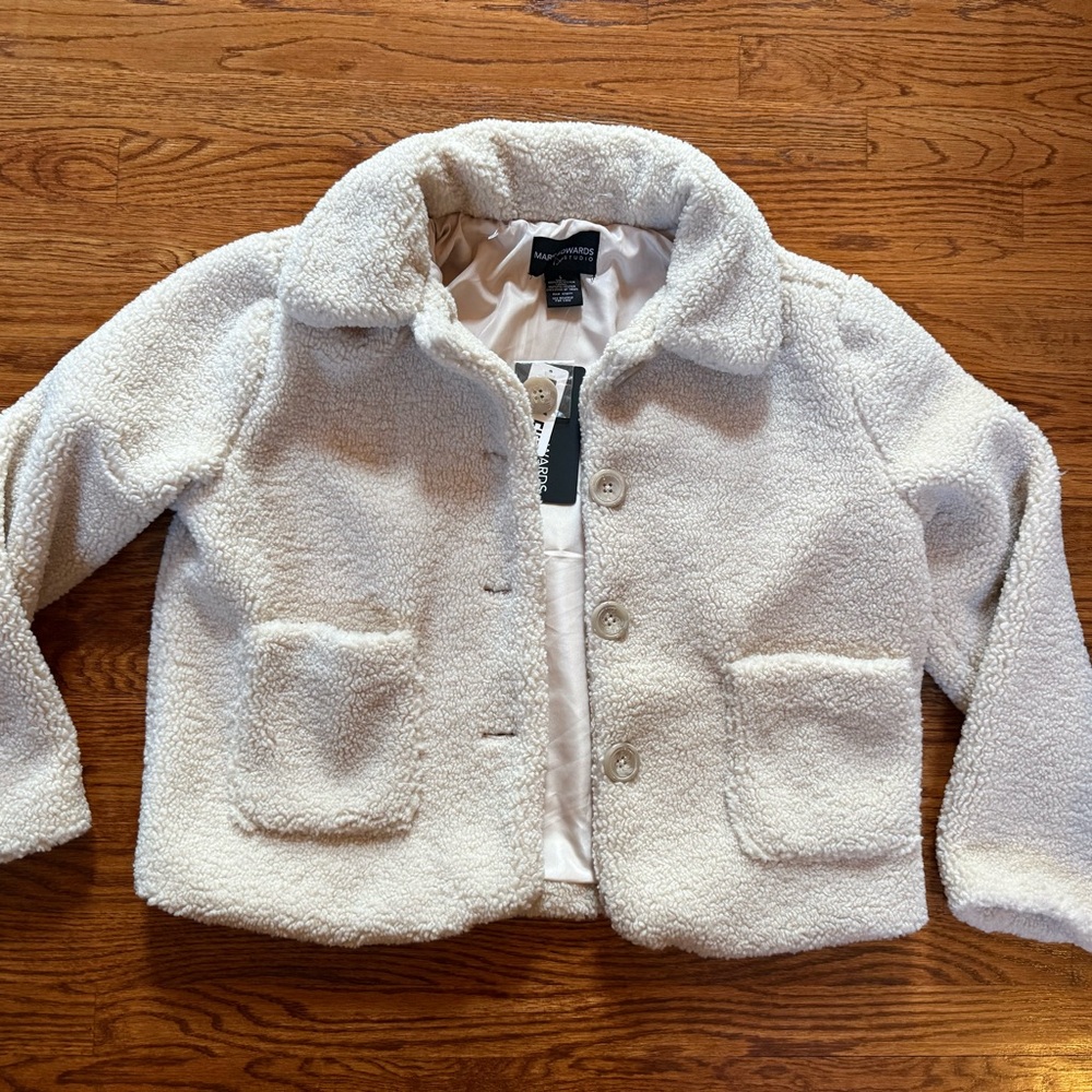 Mark Edwards Cozy White Sherpa Jacket